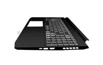 14505061K202 original Acer keyboard incl. topcase DE (german) black/white/black with backlight