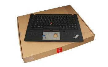 14766449 original Lenovo keyboard incl. topcase DE (german) black/black with backlight and mouse-stick