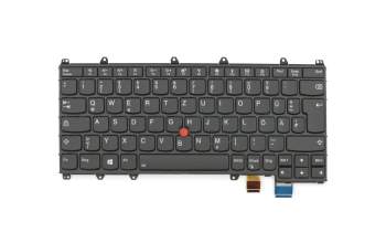 14P36LHB01 original Lenovo keyboard DE (german) black/black with backlight and mouse-stick