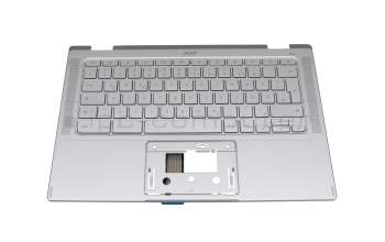 15004E5BK201 original Acer keyboard DE (german) silver with backlight