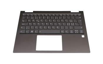 19071914-273 original Lenovo keyboard incl. topcase CH (swiss) anthracite/anthracite with backlight