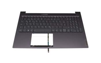 1KAFZZG0067 original Lenovo keyboard incl. topcase DE (german) black/grey with backlight