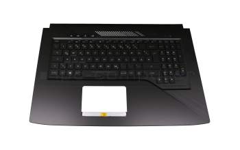 1KAHZZG0042 original Asus keyboard incl. topcase DE (german) black/black with backlight (RGB Backlight)