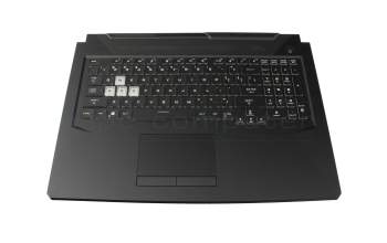 1KAHZZU027D original Asus keyboard incl. topcase US (english) black/transparent/grey with backlight