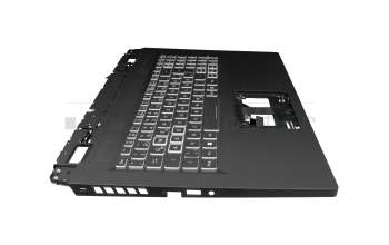 20400130KC01 original Acer keyboard incl. topcase DE (german) black/white/black with backlight