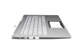 24304F26K201 original Acer keyboard incl. topcase DE (german) silver/silver with backlight