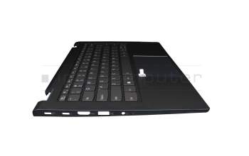 26P0299 original Lenovo keyboard incl. topcase US (english) grey/blue with backlight