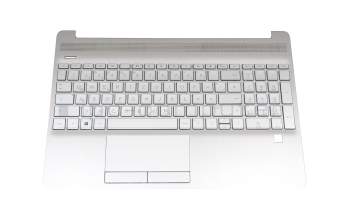 2H-ABKGMC23411 original Primax keyboard incl. topcase DE (german) silver/silver (Fingerprint)