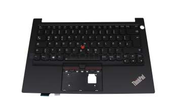 2H-BC8ML70121 original Lenovo keyboard incl. topcase DE (german) black/black with backlight and mouse-stick