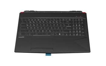 3076P6C223TA original MSI keyboard incl. topcase DE (german) black/black/red with backlight