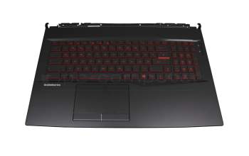 3077E4C212TA original MSI keyboard incl. topcase DE (german) black/black with backlight