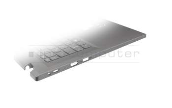 3340005FKA01 original Acer keyboard incl. topcase DE (german) grey/grey with backlight