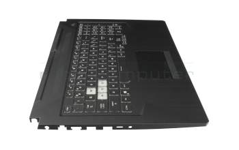 33NJFTAJN00 original Asus keyboard incl. topcase US (english) black/transparent/grey with backlight