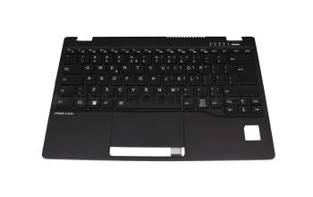 34082313 original Fujitsu keyboard incl. topcase US (english) black/black with backlight