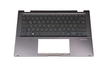 41.P.0080P399CT0 original Asus keyboard incl. topcase DE (german) grey/grey with backlight (Gun Metal Grey)