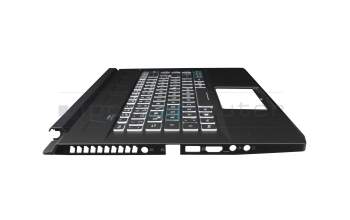 439.0GY01.0003 original Acer keyboard incl. topcase DE (german) black/transparent/black with backlight