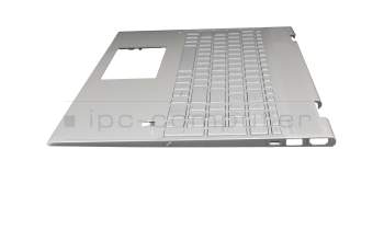 442.0GB09.XXXX original HP keyboard incl. topcase DE (german) silver/silver with backlight (UMA)