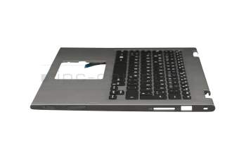 460.07R08.0017 original Dell keyboard incl. topcase DE (german) black/silver with backlight