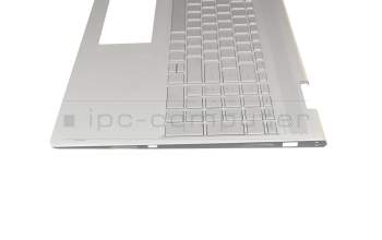 460.0BX09.0002 original HP keyboard incl. topcase DE (german) silver/silver with backlight