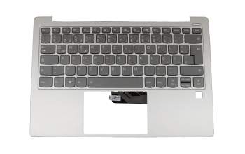 460.0FD04.0003 original Lenovo keyboard incl. topcase DE (german) grey/silver with backlight