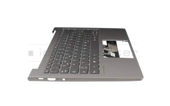 460.0M502.0001 original Lenovo keyboard incl. topcase DE (german) black/grey with backlight