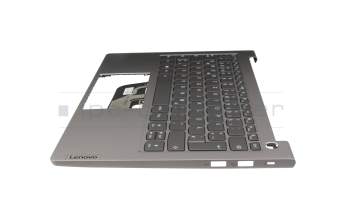 460.0M502.0001 original Lenovo keyboard incl. topcase DE (german) black/grey with backlight