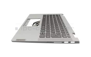 4600K100012 original Lenovo keyboard incl. topcase DE (german) grey/grey with backlight