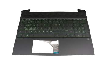 46G3HTATP2A original HP keyboard incl. topcase DE (german) black/black with backlight