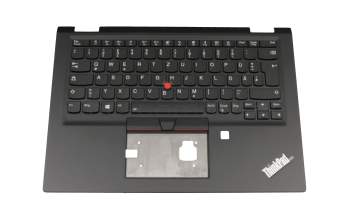 46K0G1CS017300 original Lenovo keyboard incl. topcase DE (german) black/black with backlight and mouse-stick