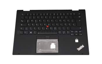 46M.0A9CS.0062 original Lenovo keyboard incl. topcase DE (german) black/black with backlight and mouse-stick