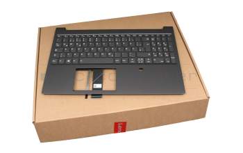 46M.0HDCS.0021 original Lenovo keyboard incl. topcase DE (german) grey/grey with backlight