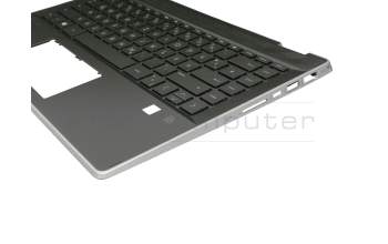 490-0GG07.BP0G original HP keyboard incl. topcase DE (german) black/black with backlight