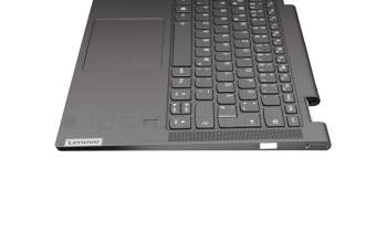 51CQ06P05XN original Lenovo keyboard incl. topcase DE (german) grey/grey with backlight