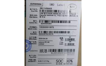 Lenovo 5B11H56405 BATTERY Internal, 3c 58Wh, LiIon, SWD