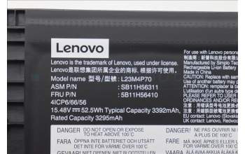 Lenovo 5B11H56410 BATTERY Internal, 4c 52.5Wh, LiIon, SMP