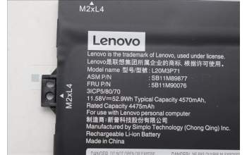 Lenovo 5B11M90076 BATTERY Internal, 3c 52.9Wh, LiIon, SMP