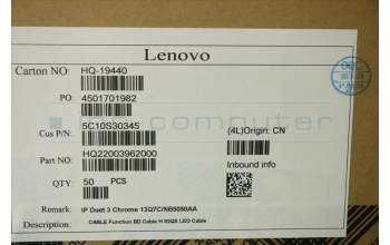 Lenovo 5C10S30345 CABLE Function BD Cable H 82QS LED Cable