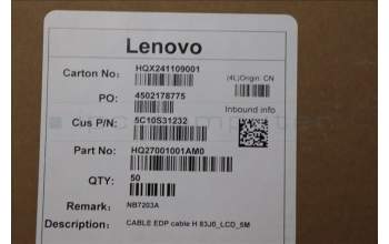 Lenovo 5C10S31232 CABLE EDP cable H 83J0_LCD_5M