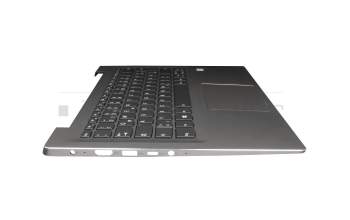 5CB0P29429 original Lenovo keyboard incl. topcase DE (german) grey/bronze with backlight (without fingerprint)