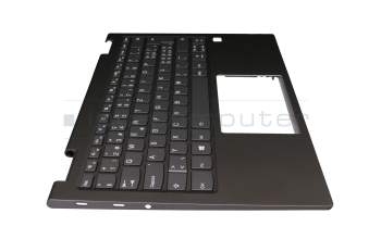 5CB0Q95813 original Lenovo keyboard incl. topcase CH (swiss) anthracite/anthracite with backlight