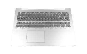 5CB0R26517 original Lenovo keyboard incl. topcase DE (german) grey/silver