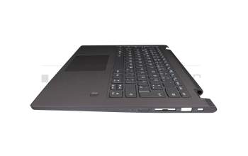 5CB0R47328 original Lenovo keyboard incl. topcase DE (german) grey/grey with backlight