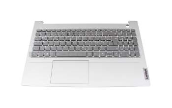 5CB1B34810 original Lenovo keyboard incl. topcase DE (german) grey/grey with backlight