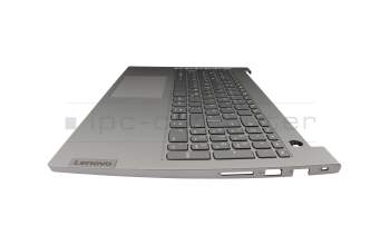 5CB1B34829 original Lenovo keyboard incl. topcase DE (german) grey/grey with backlight