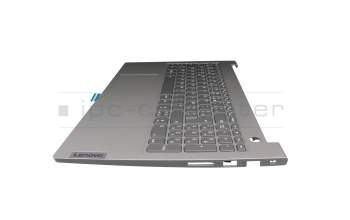 5CB1B34951 original Lenovo keyboard incl. topcase FR (french) black/grey with backlight