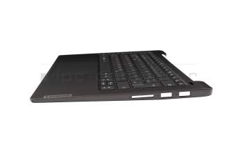 5CB1C13390 original Lenovo keyboard incl. topcase DE (german) dark grey/grey with backlight