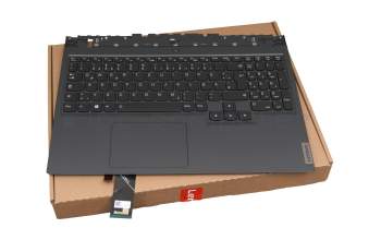 5CB1C74748 original Lenovo keyboard incl. topcase DE (german) black/black with backlight RGB