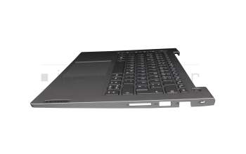 5CB1C89916 original Lenovo keyboard incl. topcase DE (german) dark grey/grey with backlight