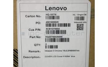 Lenovo 5CB1D70654 COVER LCD Cover H 82N4 blue