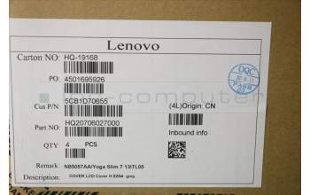 Lenovo 5CB1D70655 COVER LCD Cover H 82N4 grey